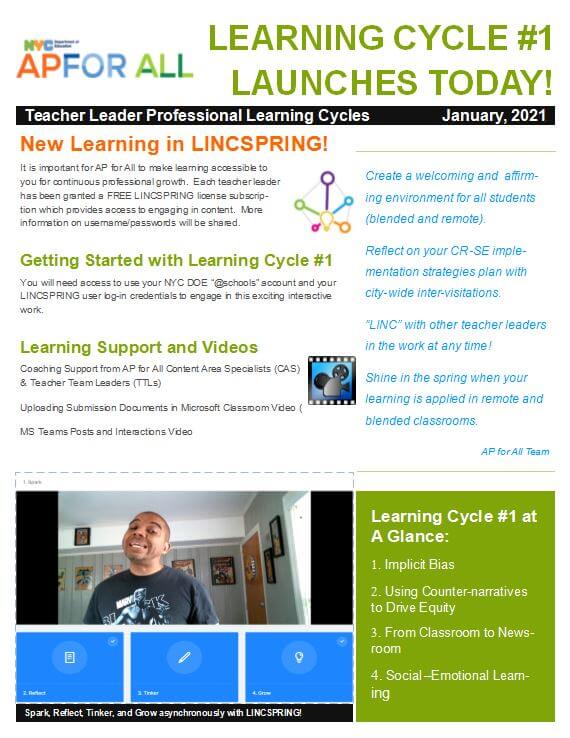 Learning Cycle 1 Flyer